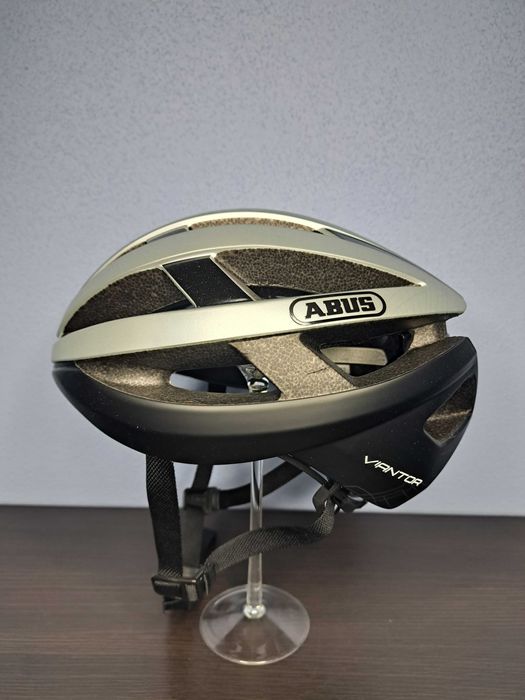 Kaski Kask rowerowy Abus Viantor r. 52-58 cm M srebrny szosowy szosa