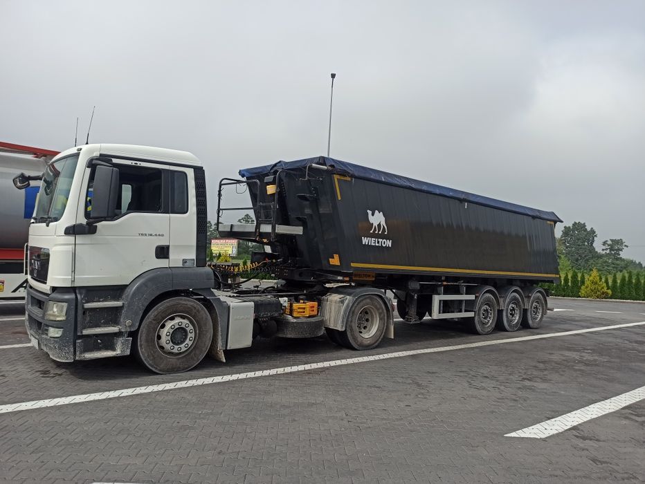 Usługi transportowe wywrotka 27t40m3 Kruszywa, Wapno, Zboża, węgiel.