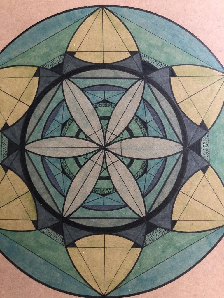 Mandala obraz, handmade