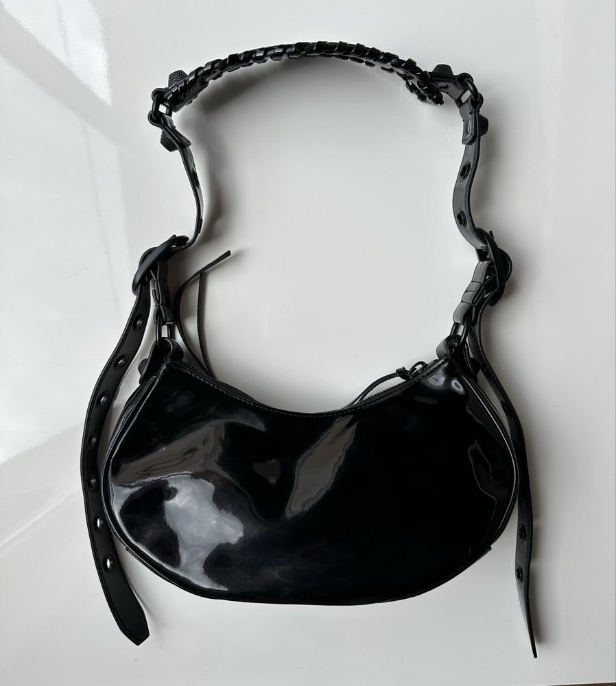 BALENCIAGA LE Cagole XS сумка лаковая Оригинал