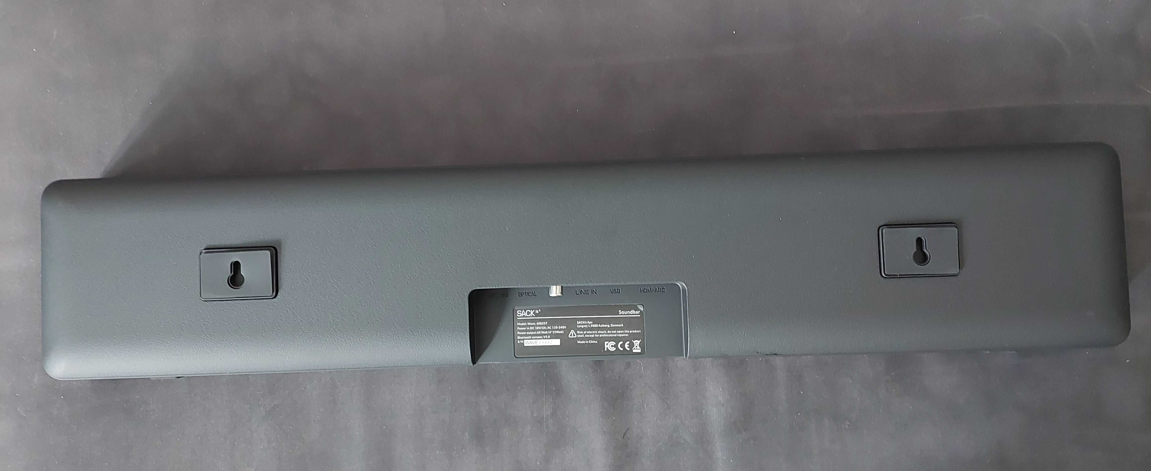 SACKit Wave Grey Soundbar - stylowy soundbar (dodatkowo pilot)