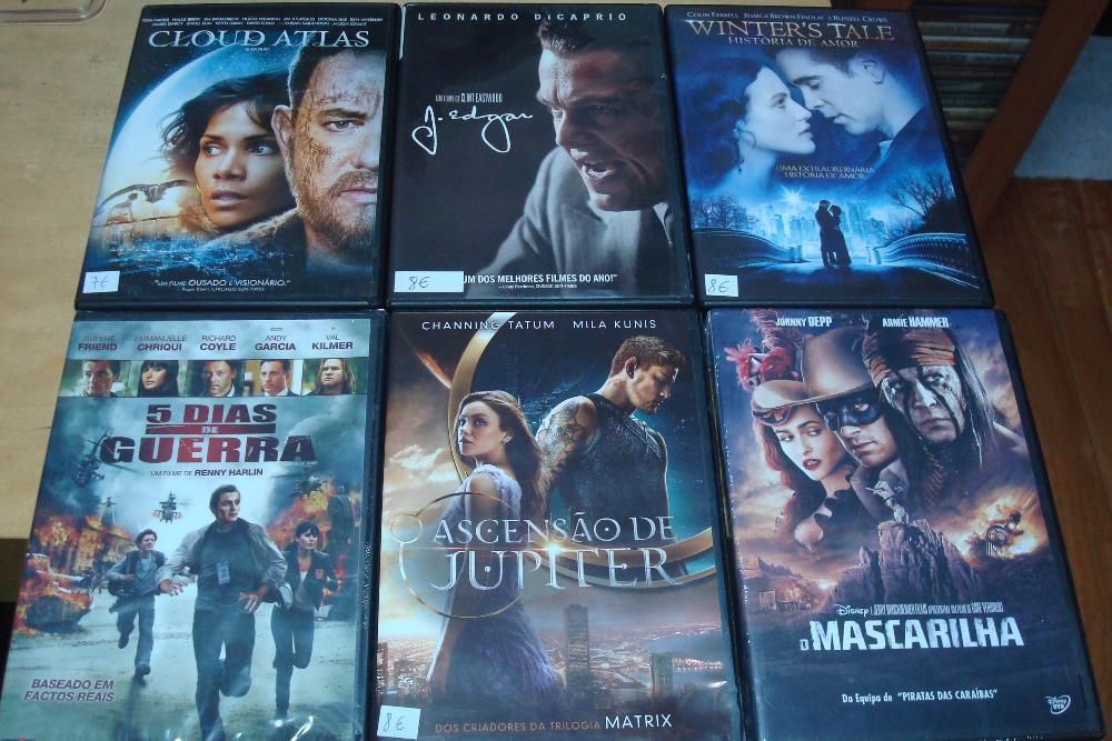 35 dvds recentes originais novos, usados e até selados