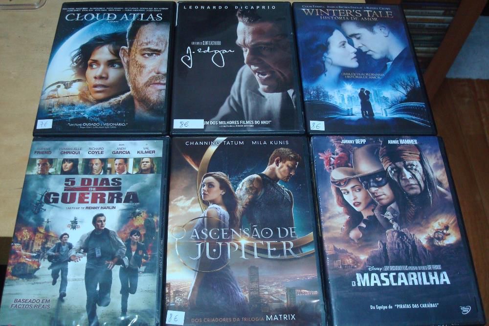 52 dvds recentes originais novos, usados e até selados