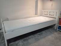 Łóżko dziecięce IKEA KRITTER, białe, 70x160, z materacem