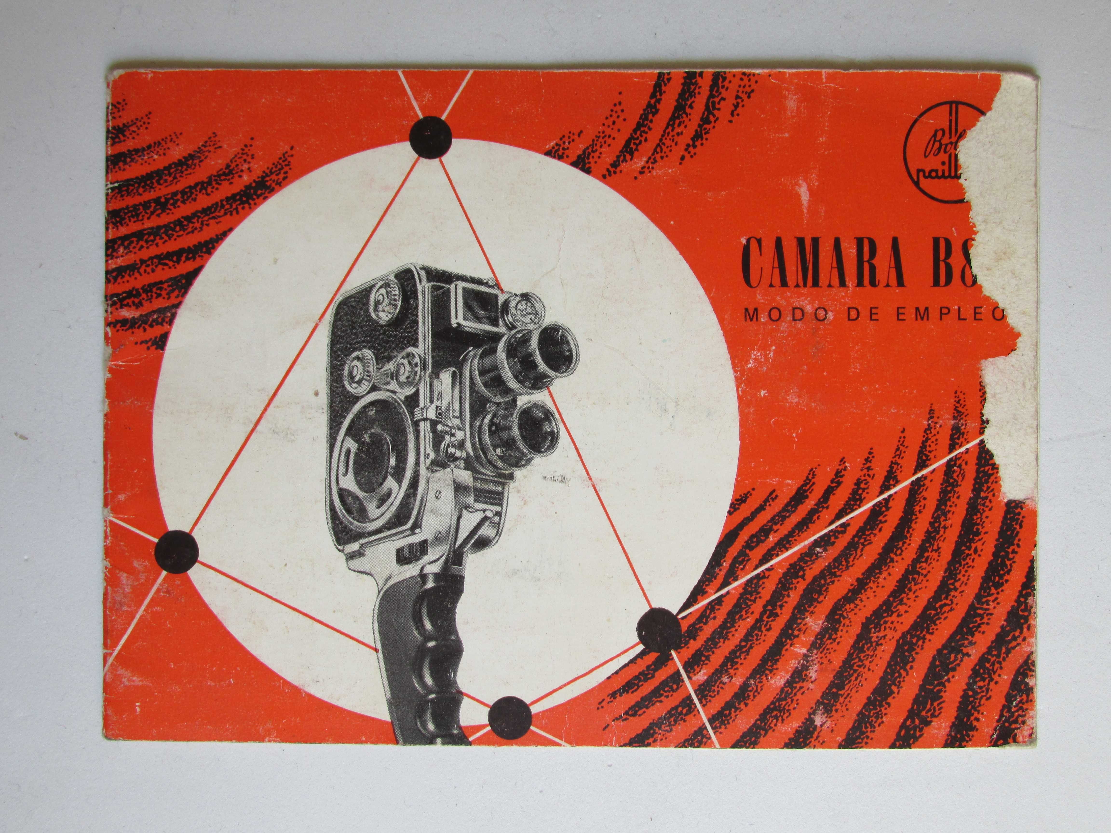 Máquina de filmar Bolex Paillard B 8 L de 1958, mais 6 acessórios
