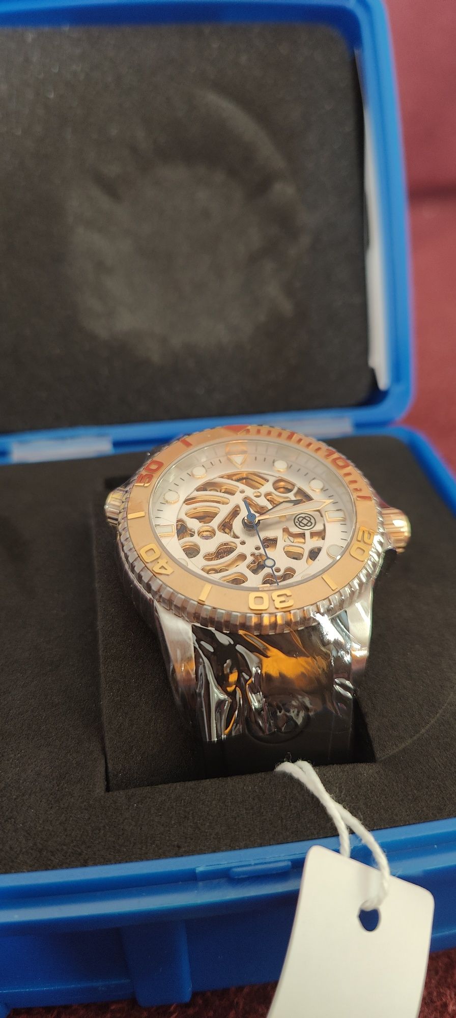 Zegarek Deep Blue Skeleton - szafir 44mm nowość na rynku
