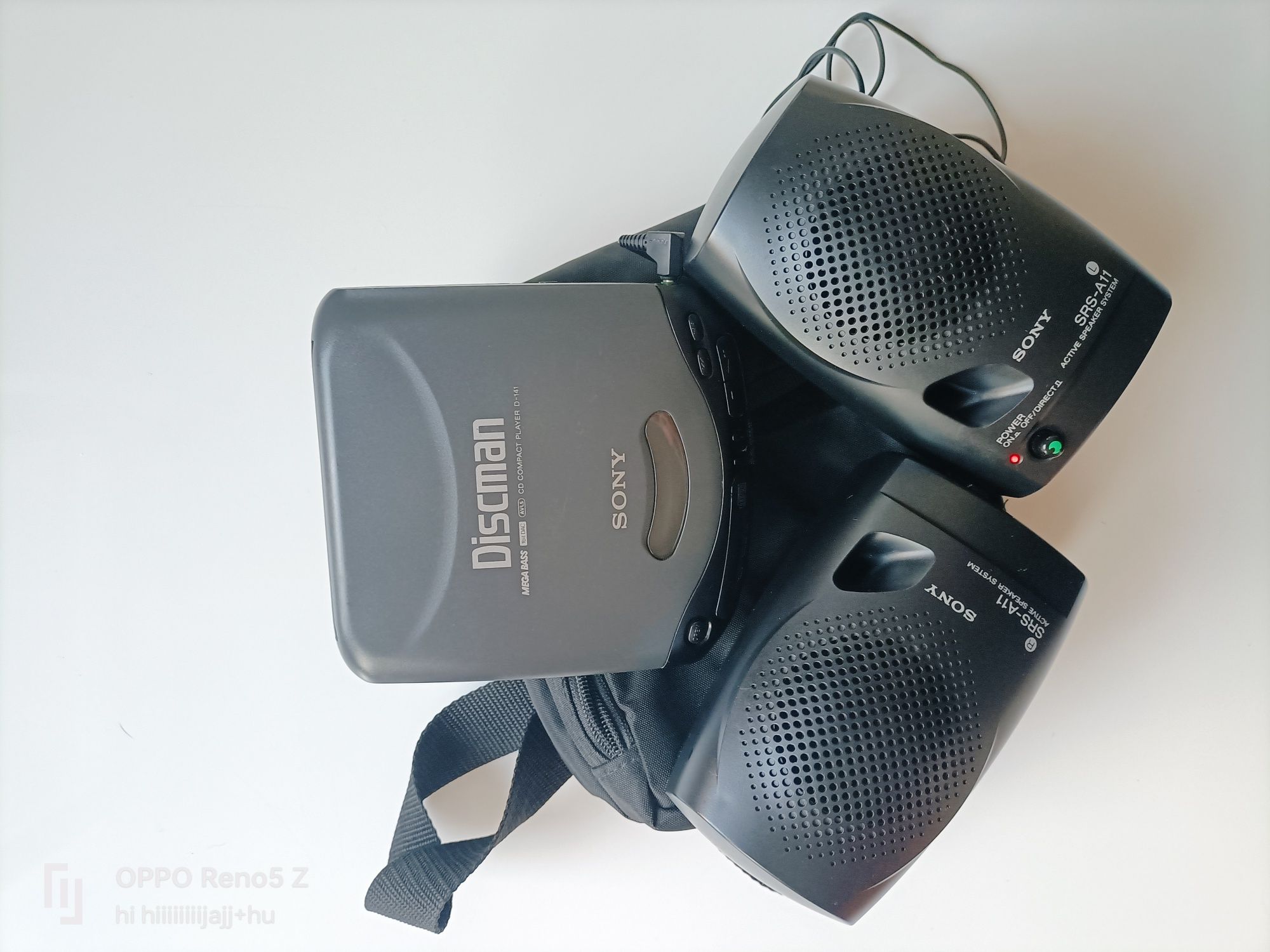 Discman (CD Walkman) Sony D-141 Słuchawki Sony MDR-023 Głośniki Sony