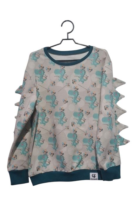 Bluza Dziecięca DINO z Kolcami - Indianin T-Rex - R. 122 - MAMASEL