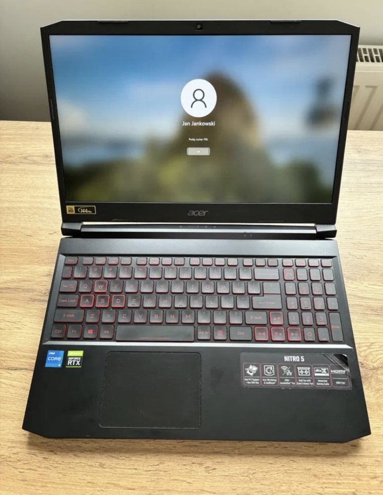 Acer Nitro laptop gamingowy 16 RAM 3050Ti