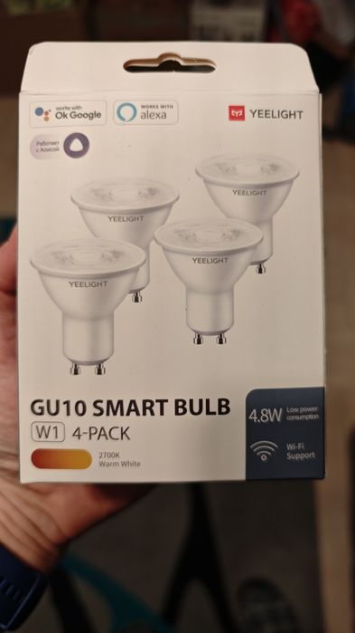 Żarówki Yeelight W1 GU10 ściemnialna biała 4 sztuki