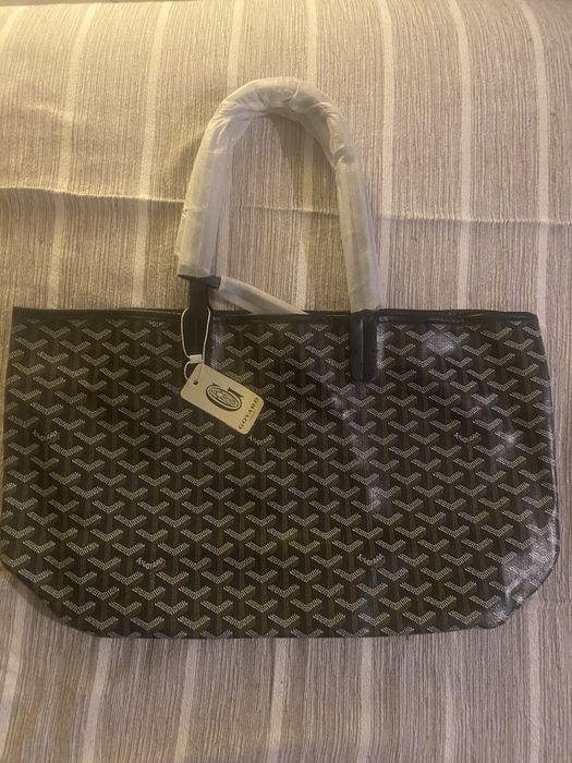 Mala goyard preta e cinzenta