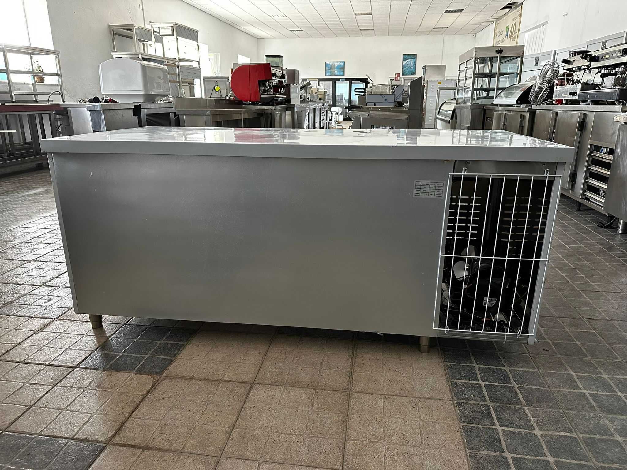 ACM1614 - Bancada Refrigerada de 2 Portas em Inox - NOVA