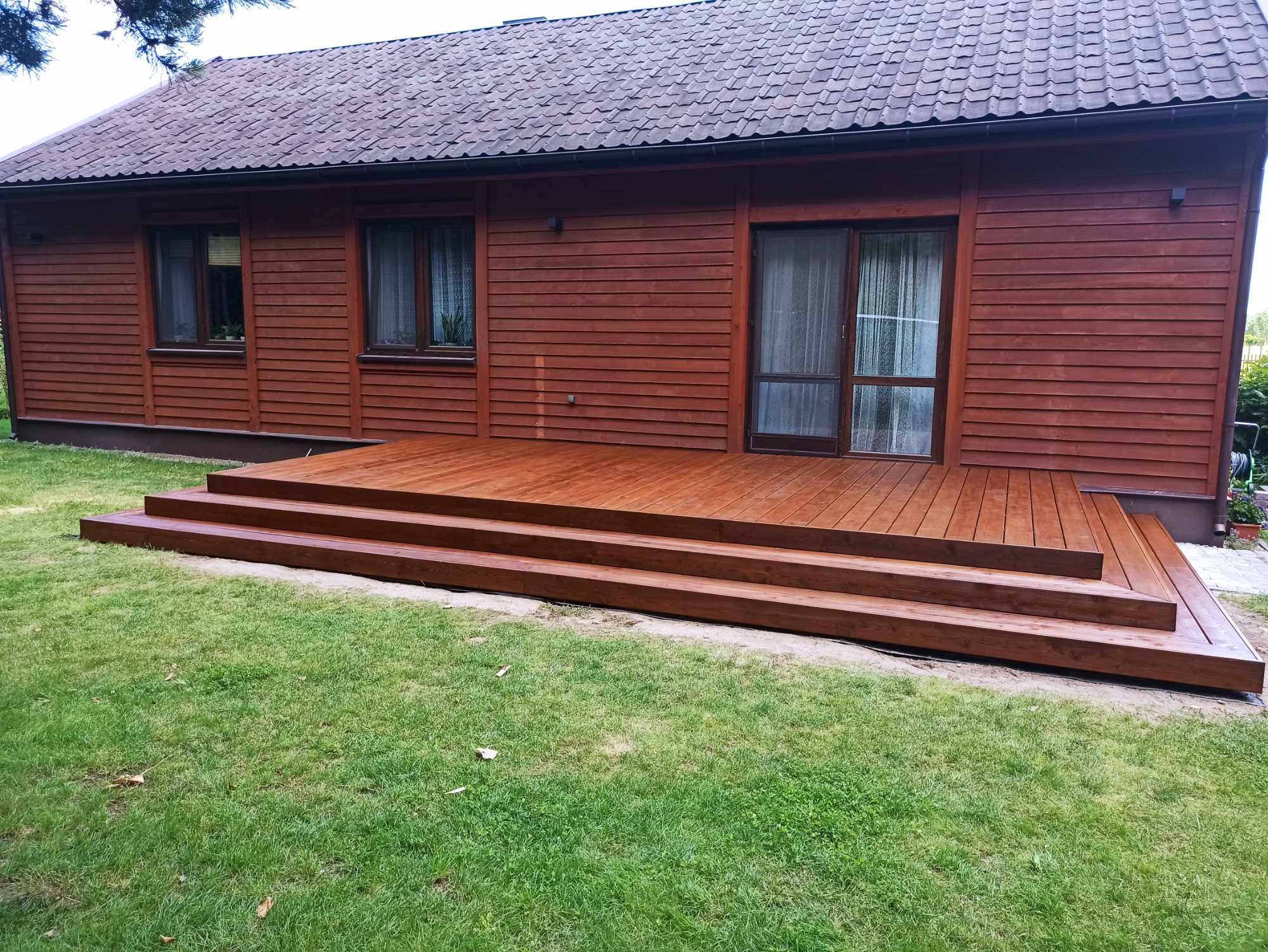 Drewniane Zadaszenie Tarasu Pergola Carport Ruchome deseczki Piaseczno