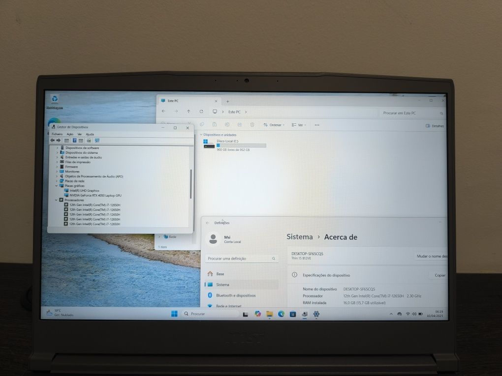 Msi i7 4050RTX 16 Ram 1TB C/ Garantia