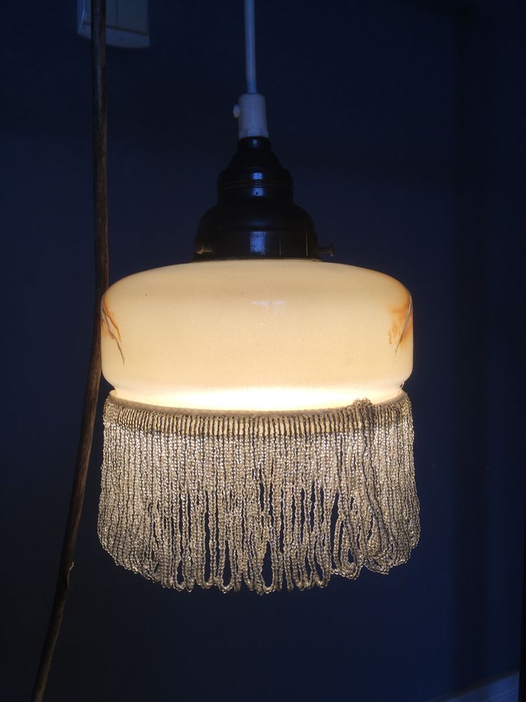 Lampka wisząca art deco okres międzywojenny