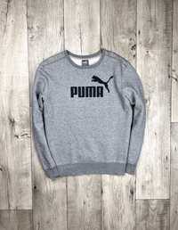 Puma кофта лонгслив L размер серая с лого оригинал