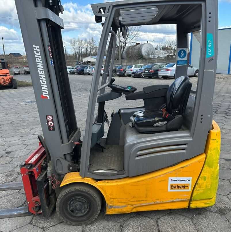 Wózek widłowy elektryczny Jungheinrich EFG213 rok 2018 triplex 5,5m