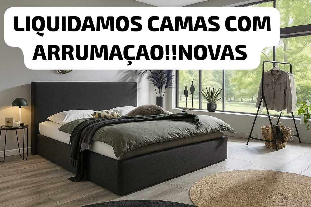 camas de casal com arrumação novas entrega grátis paga na entrega