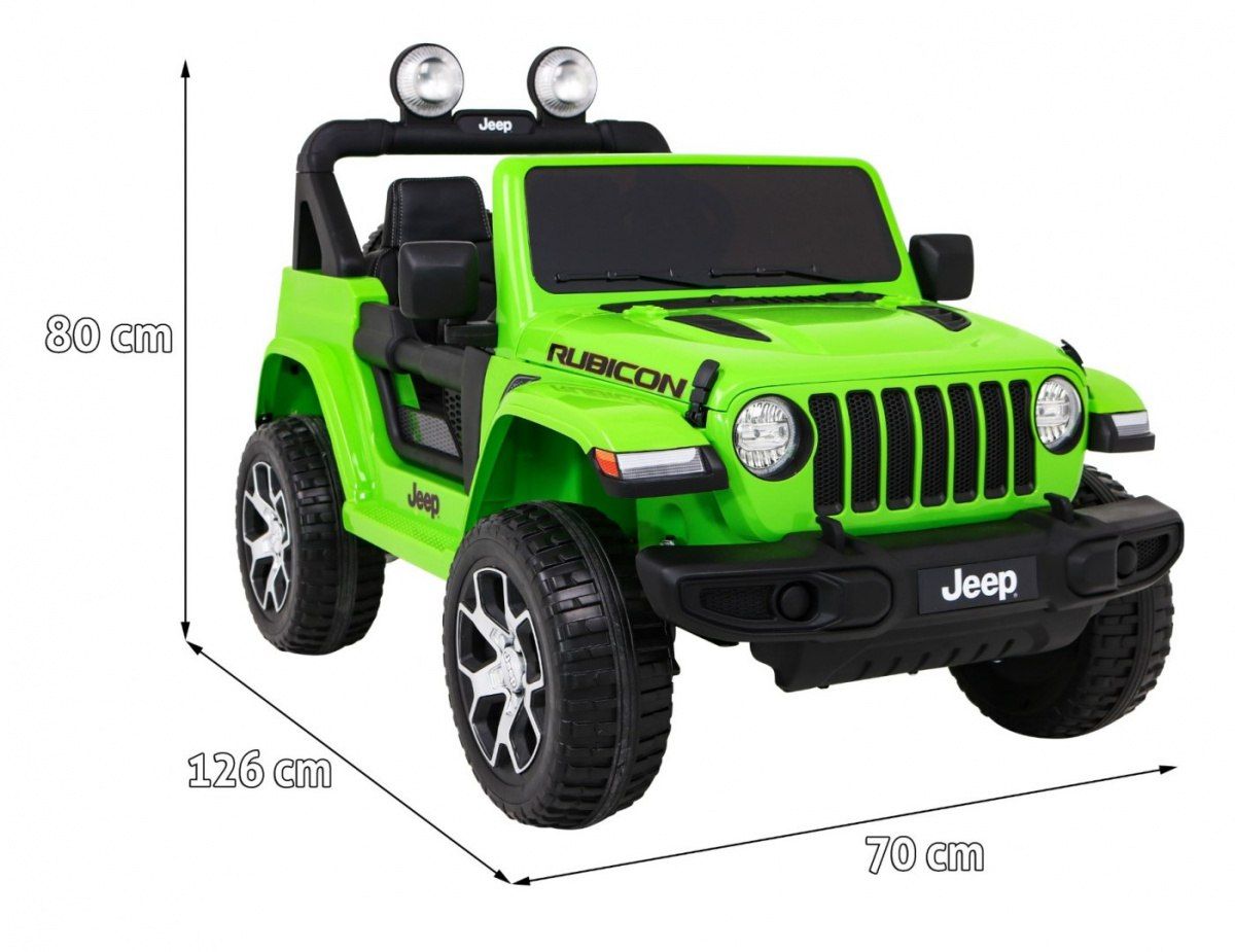 Samochód AUTO  na akumulator Jeep Wrangler Rubicon Zielony