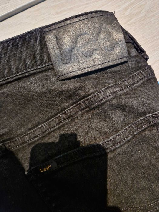 czarne jeansy męskie lee daren button 30/32 W30L32 prawie nieużywane