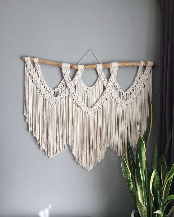 Макраме большое панно гобелен