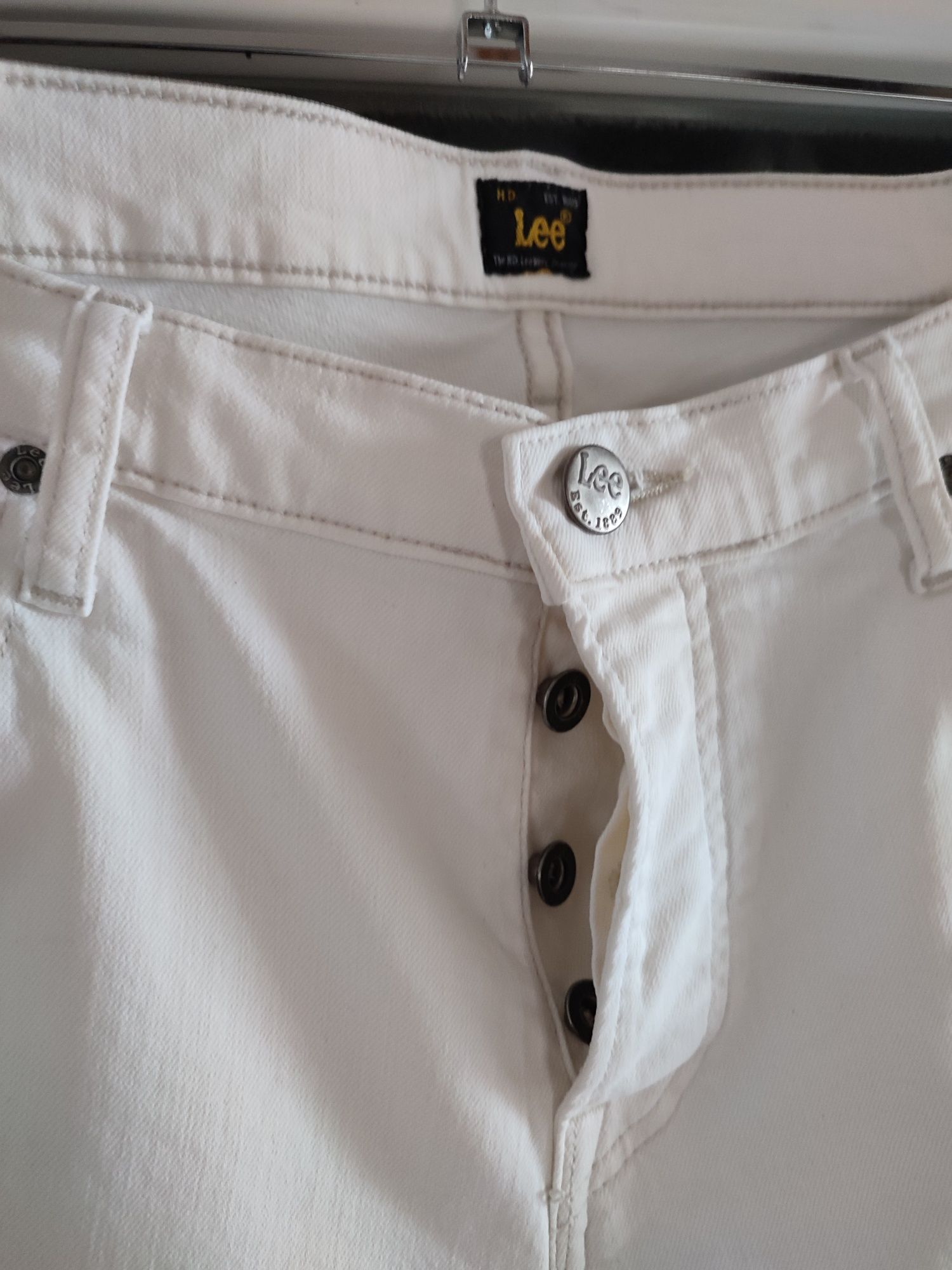 Spodnie męskie LEE W36L30 białe/ecru