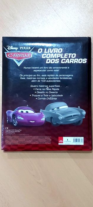 Livro Completo dos Carros Disney Pixar
