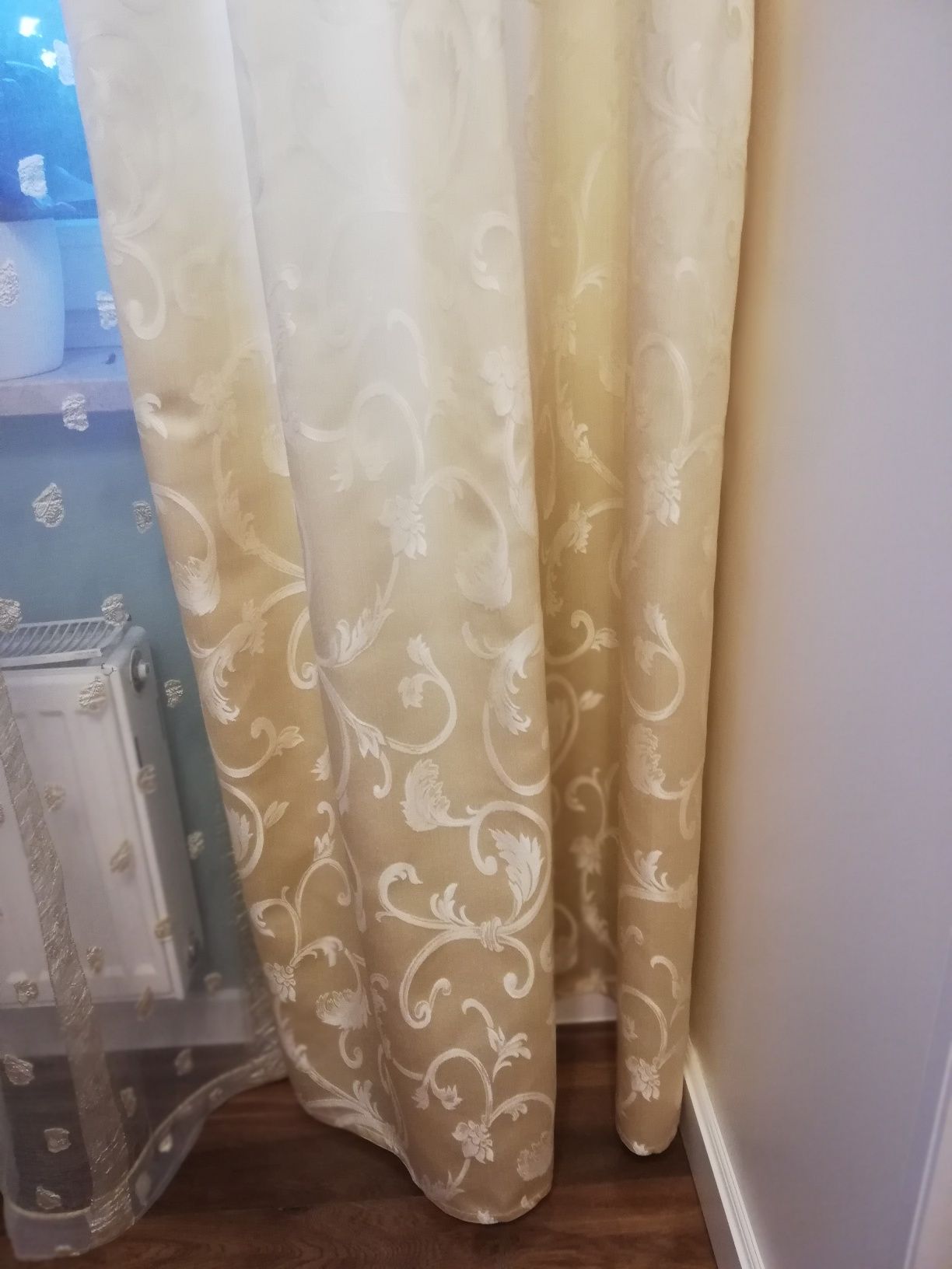 Zasłony  ekrii +obleczka gratis