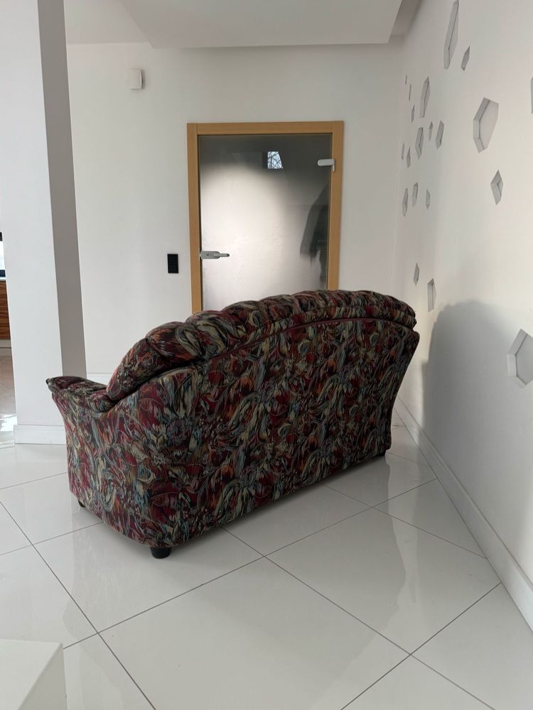 Włoska sofa 2 os vintage materac wellpur