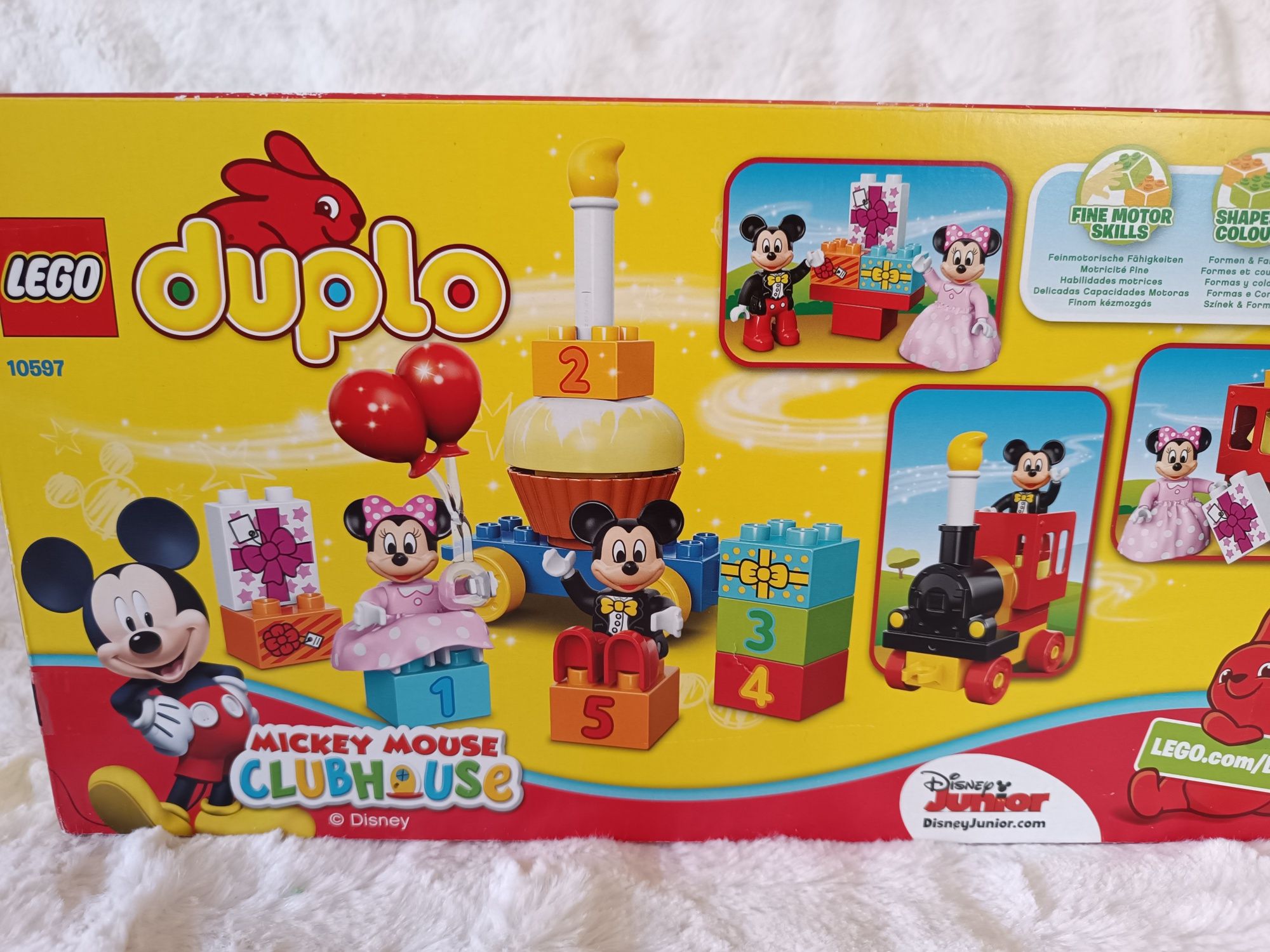 Nowe klocki LEGO Duplo 10597 Disney Myszka Miki Minnie urodziny pociąg
