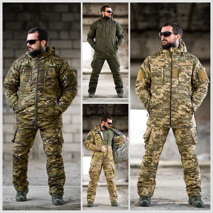 Зимовий тактичний костюм NORTHERN Light Мультикам Олива Піксель