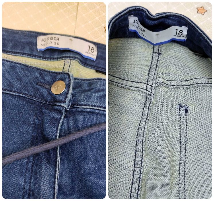 Жіночі джинси джогери р.54\18 regulari сині низ на блискавці Jogger