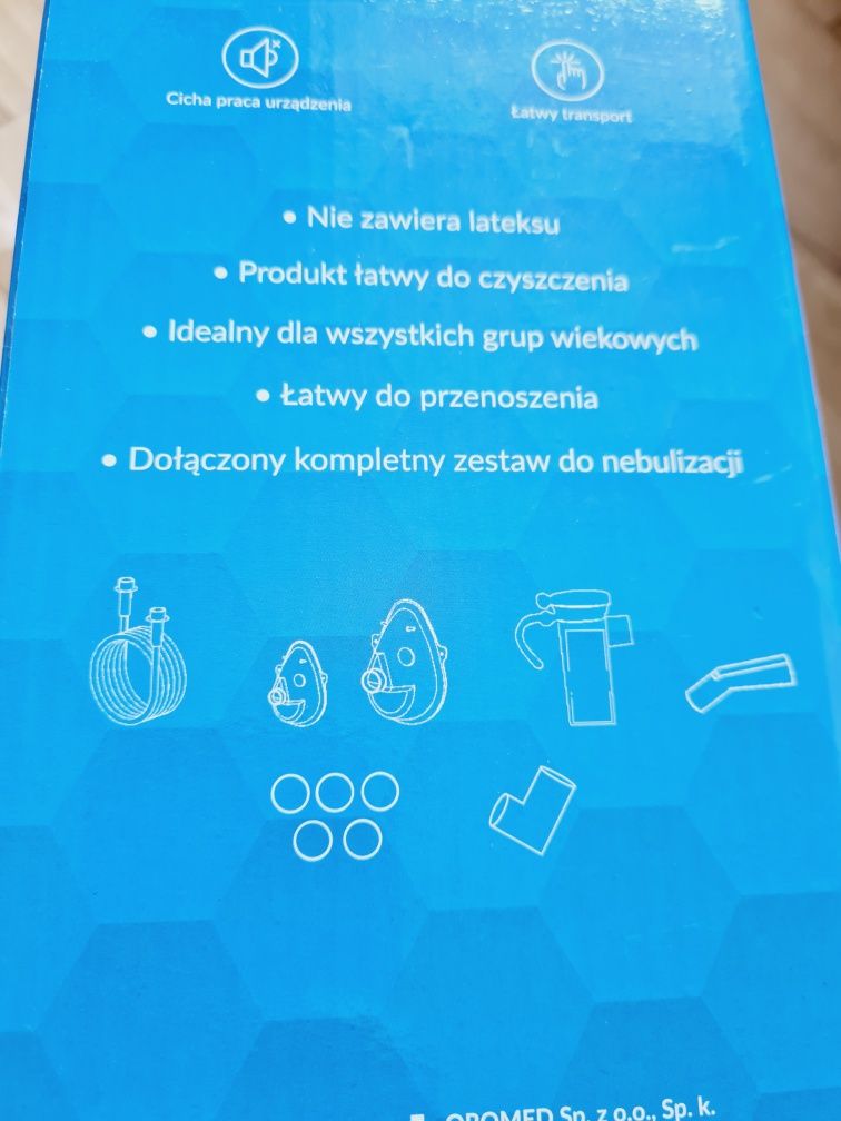 Inhalator niebieski oromed