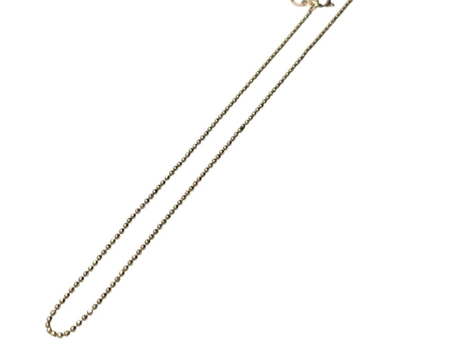 Śliczny złoty łańcuszek kuleczki 40 cm 1.52g 585