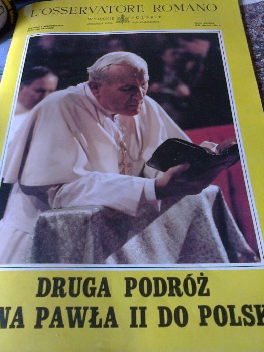 Papież Jan Paweł II - pamiątkowe l'Osservatore Romano i inne artykuły