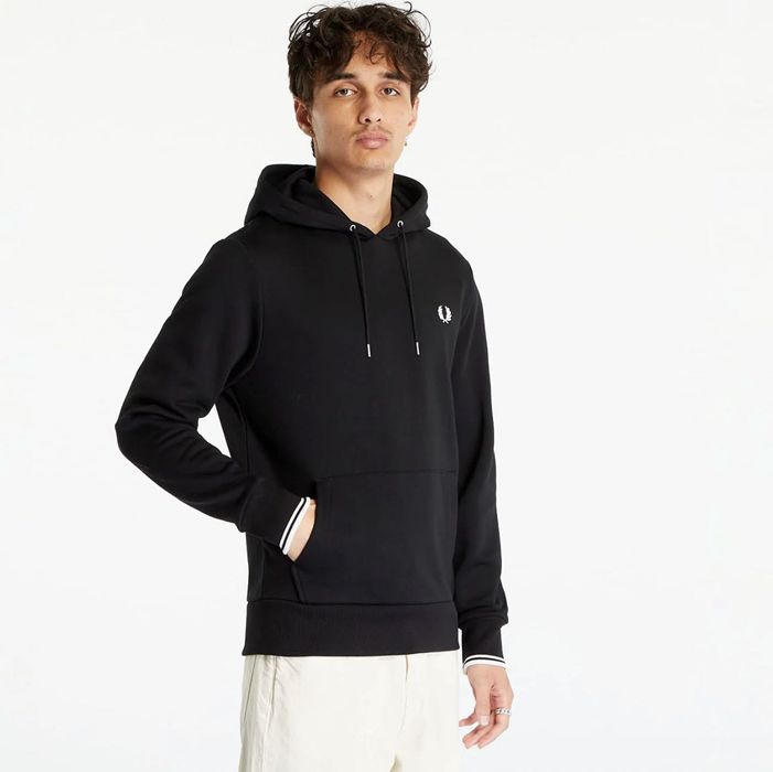 Fred Perry худі Sweatshirt Black