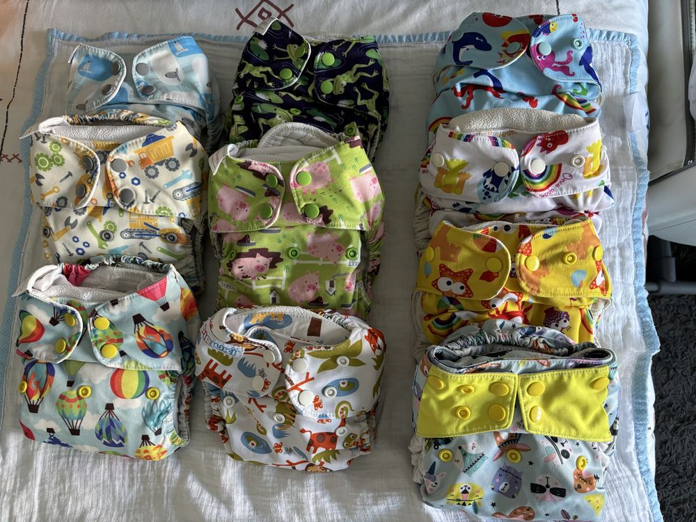 Kit 10 fraldas reutilivais de bolso