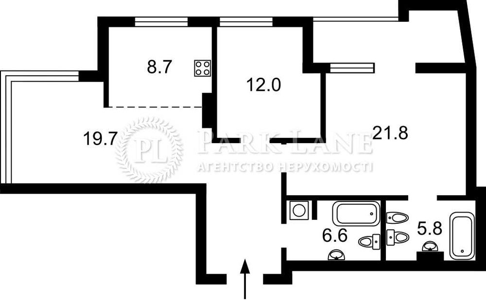 Продаж 3 кімн кв ЖК Крістал Парк Тауер Crystal Park Tower Вид на Парк