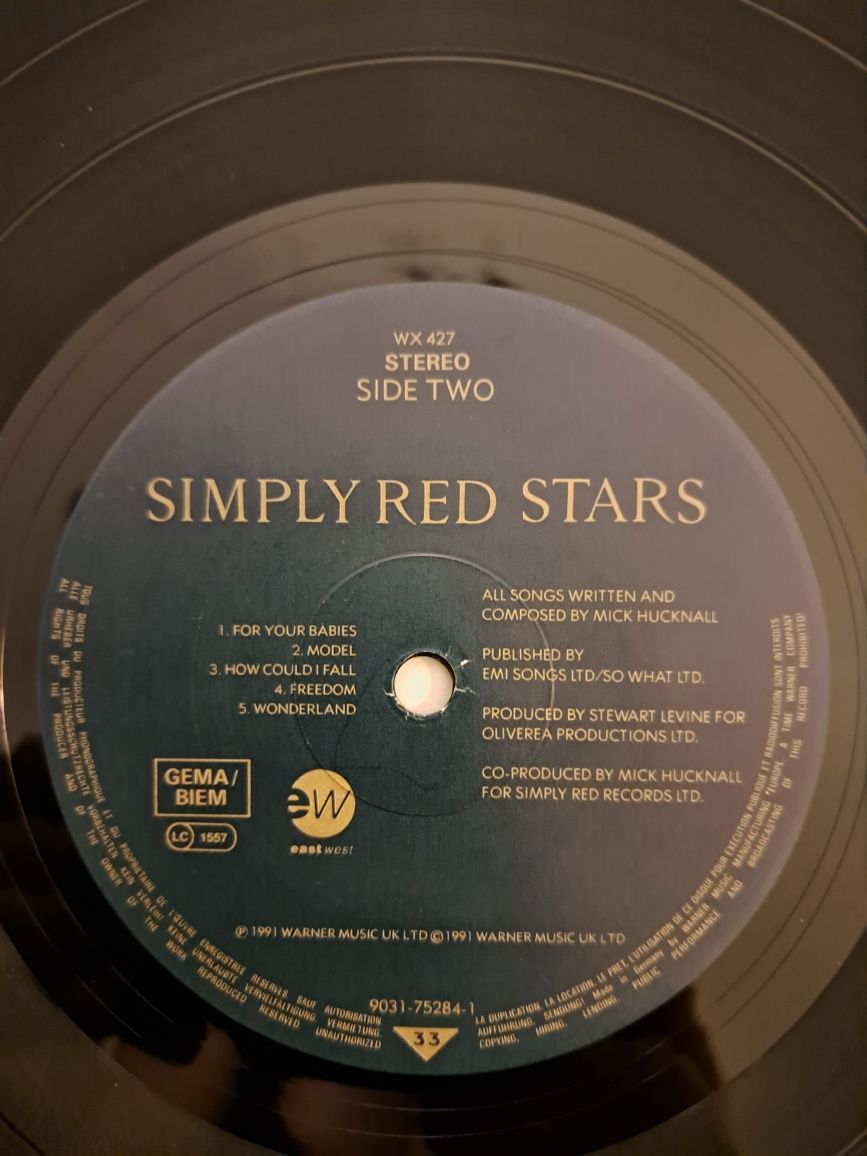 płyta winylowa SIMPLY RED-STARS-I wyd.