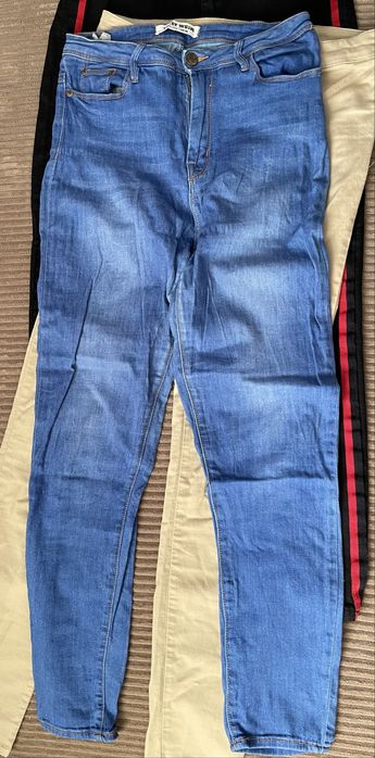 Spodnie jeansy 40 L zestaw z torebką Versace