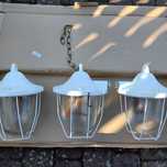 Lampa hermetyczna loft wisząca PRL
