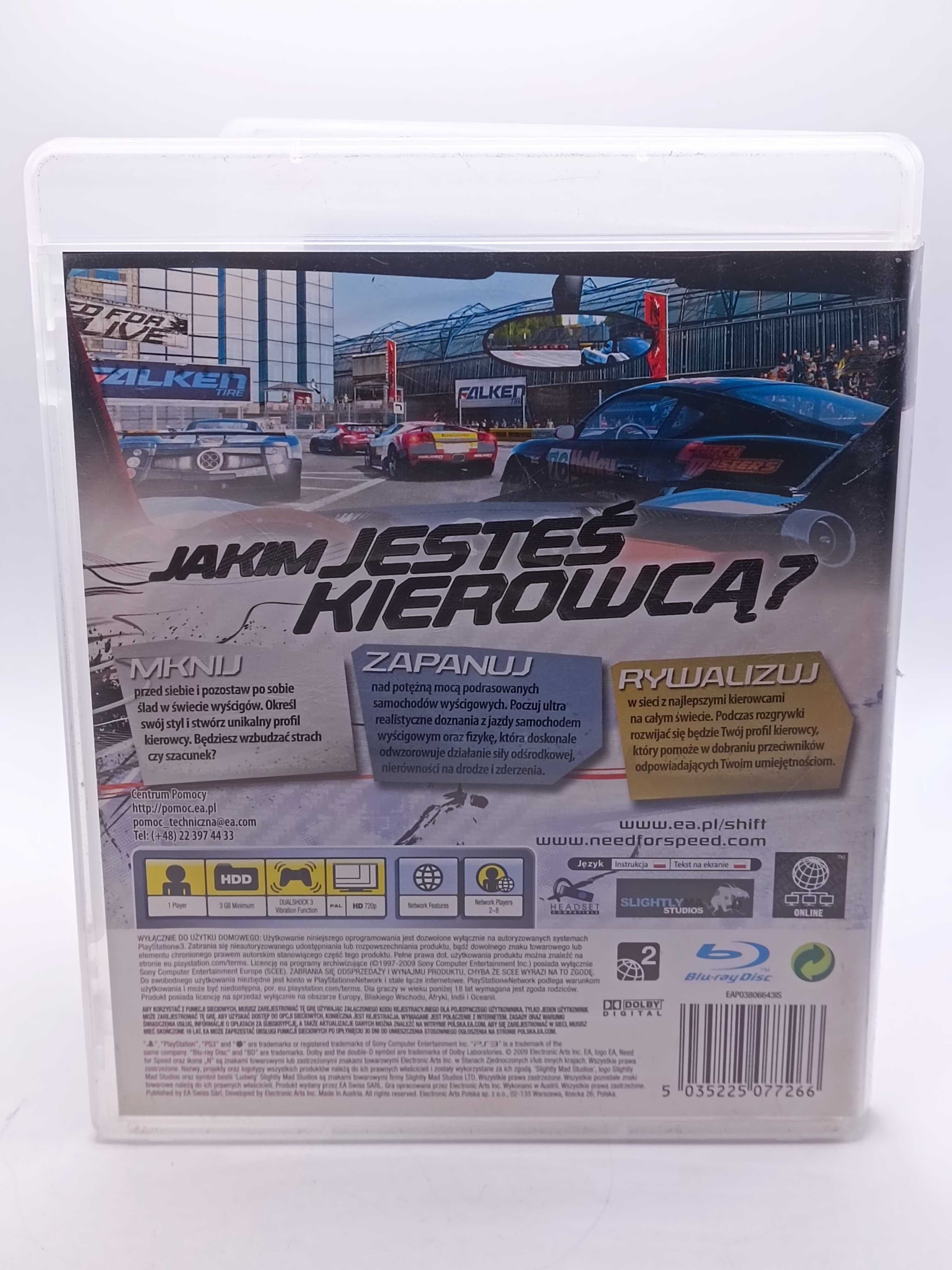 GRA Need For Speed Shift Nfs Wersja PL NA PS3 49/12/24s