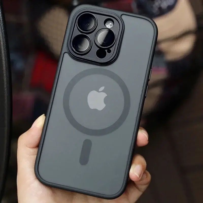 Матовый чехол TPU+PC Magnetic Magsafe без линз для iPhone