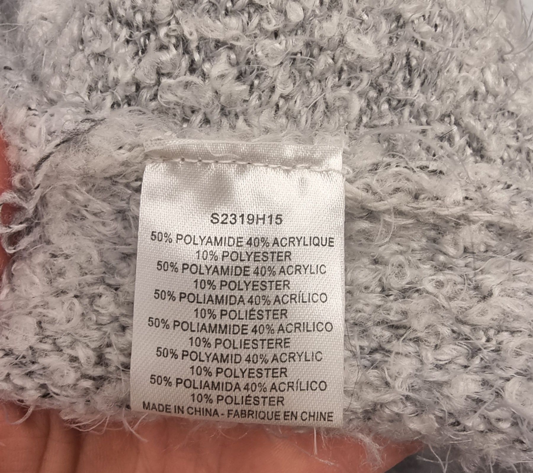 Ciepły sweter a la poncho L/XL