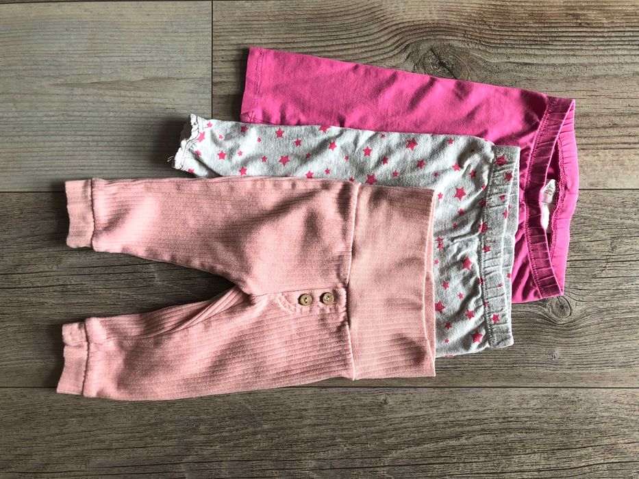 3 x legginsy rozm 68