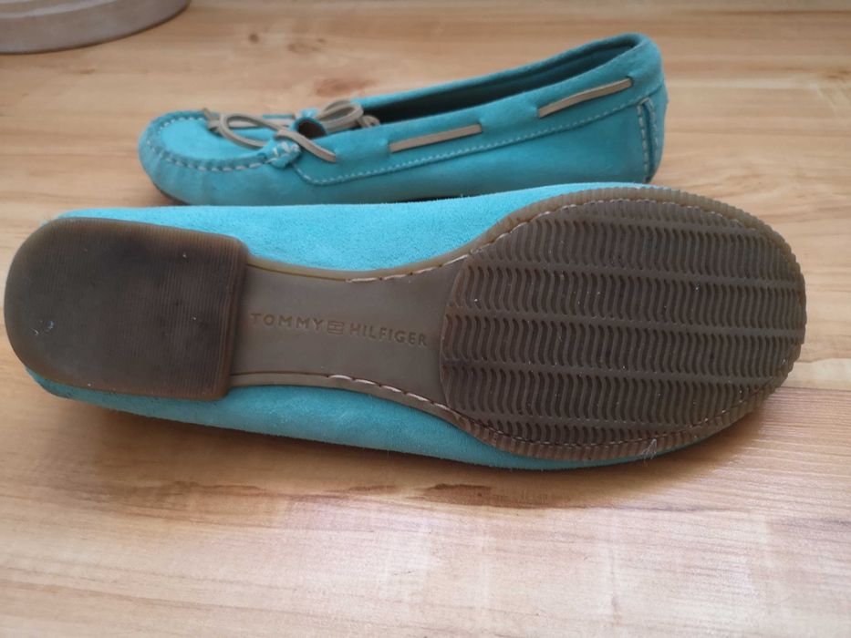 Tommy Hilfiger damskie zamszowe mokasyny rozm 36