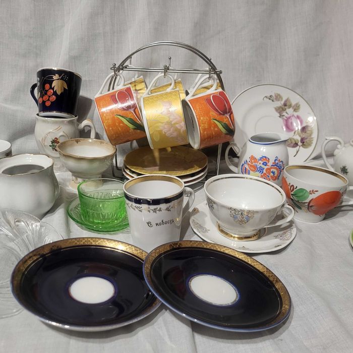 Посуд чашки блюдця фарфор ссср