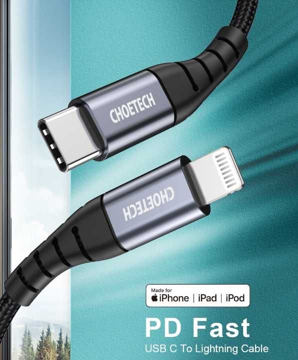 Распродажа кабелей USB-C и Lightning от BlitzWolf и Choetech
