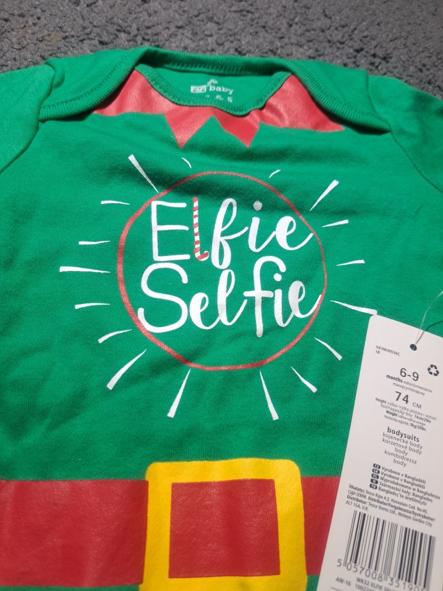 Świąteczne body elfie selfie
