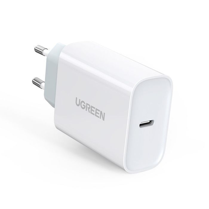 Ładowarka Sieciowa Ugreen USB Typ C PD 30W, Biała, QC 4.0